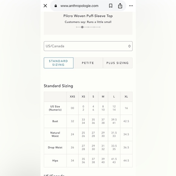 653.  Anthropologie Pilcro Woven Puff-Sleeve Top - Picture 5 of 9